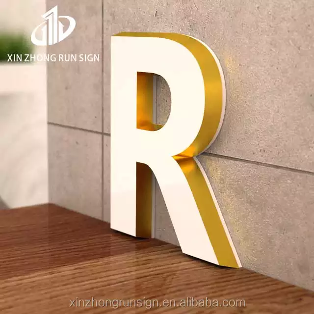 Custom outdoor indoor acrylic letter signs 3D acrylic luminous letter store signs