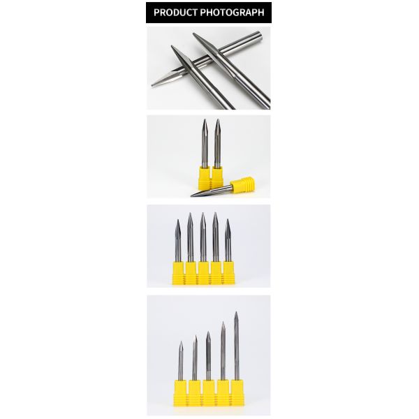 Wholesale CNC Double Edged Straight groove Pointed Milling Cutter Used for Wood Processing