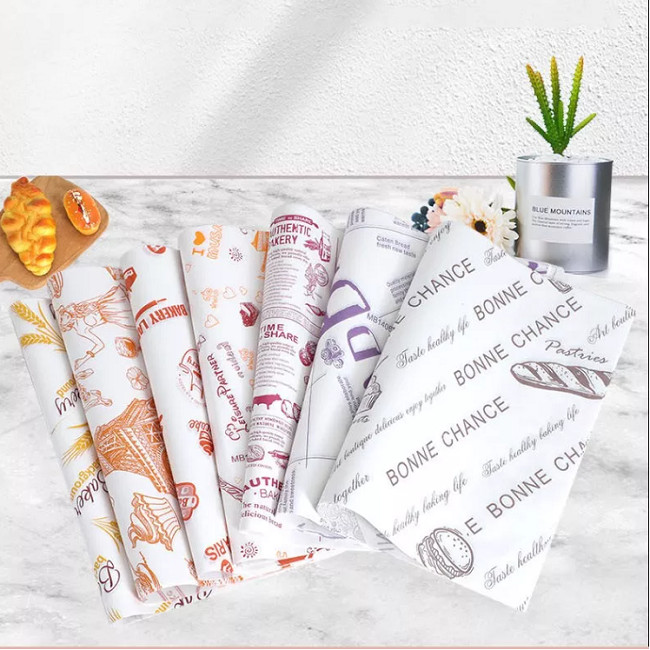Reusable Custom Printed Food Wrapping Paper Varnish 80g For Baking