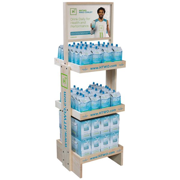 New arrival wood display stand bottle display rack for healthcare products