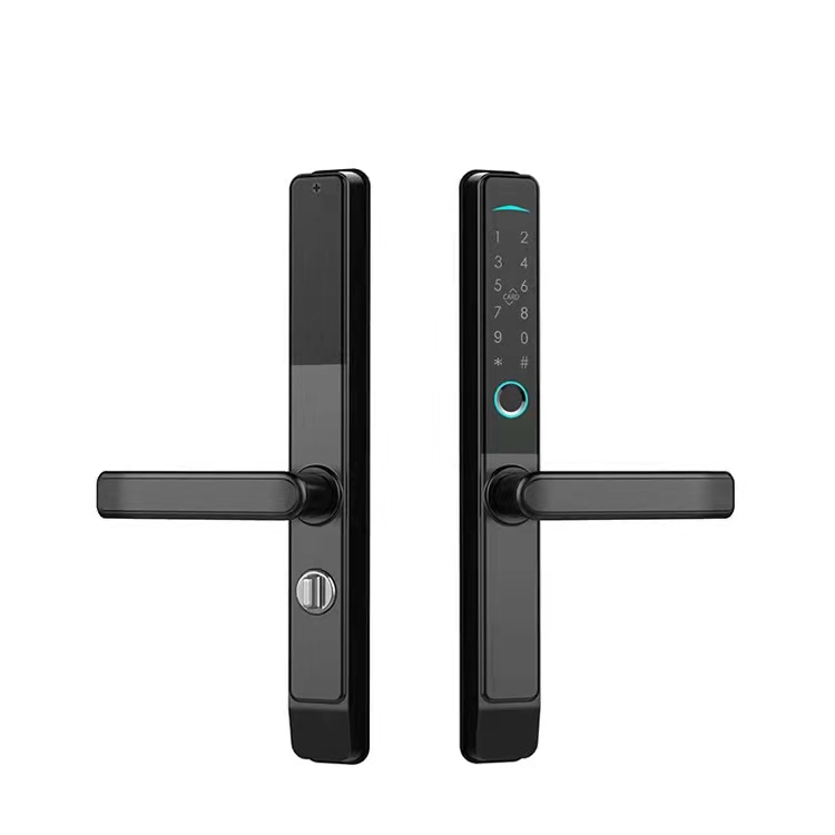 Home Tuya APP Smart Lock Sliding Wooden Door Lock Fingerprint