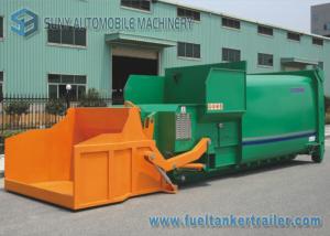 12m3 Tipping Bucket Mobile Refuse Compactor Station With 6x4 Hook Lift Garbage Truck