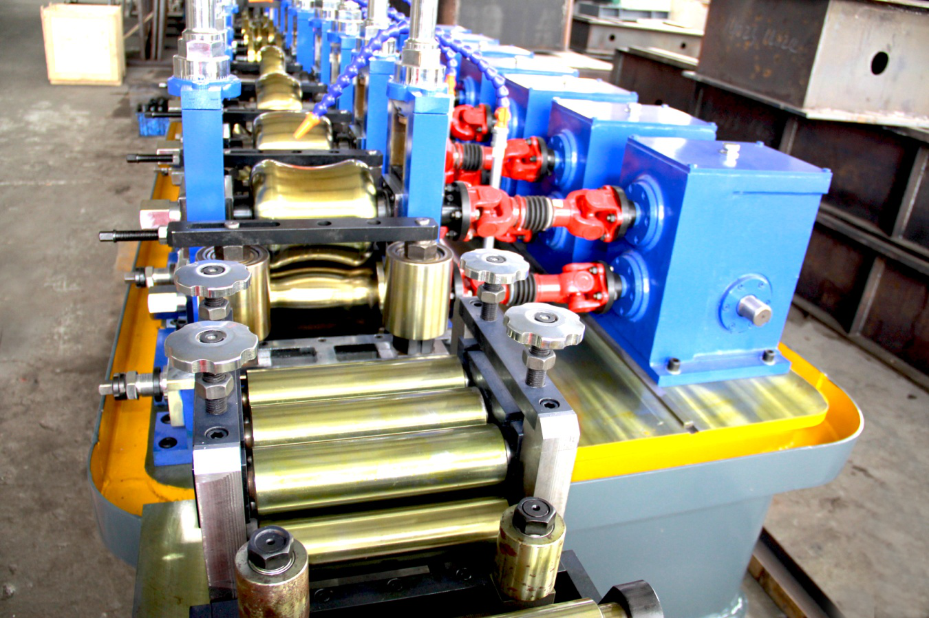 11T Stainless Steel Pipe Making Machine High Frequency Welded 50m/min