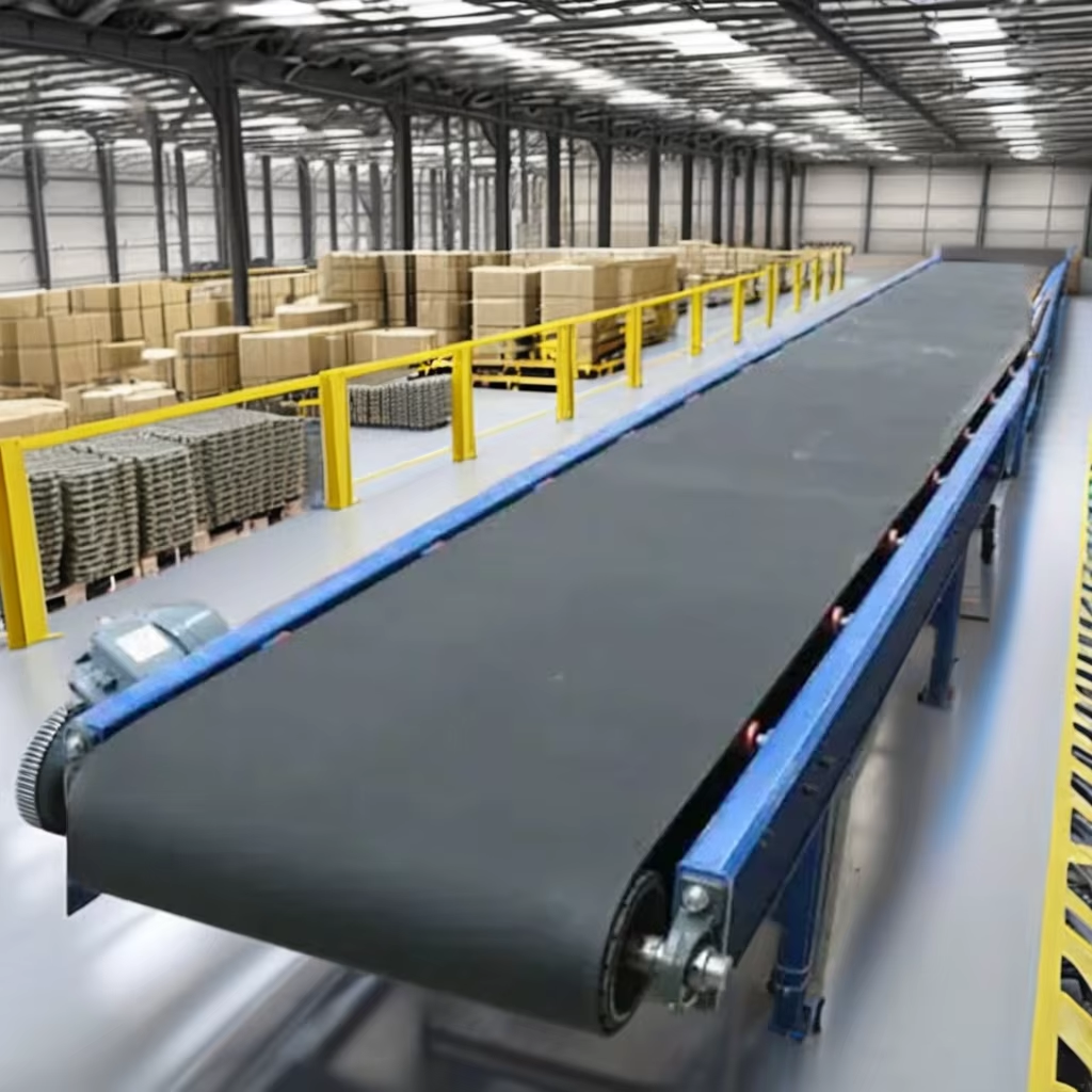 300mm-2000mm Screw Belt Conveyor Flexible Double Sided Belt Conveyor