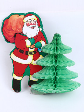 Creative paper Santa Claus tree, handmade Santa tree, customizable20CM