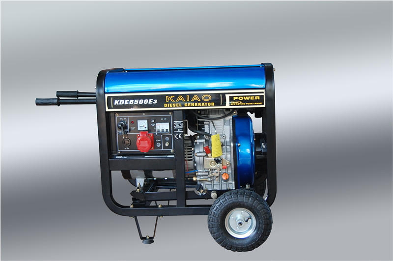 5KVA 3 Phase Portable Small Diesel Generators Set 760 X 515 X 710 mm KDE6500E3