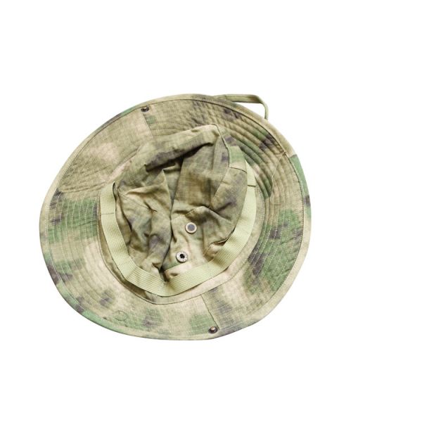 Customizable Military Boonie Cap - Polyester Cotton Tactical Hat Adjustable Strap