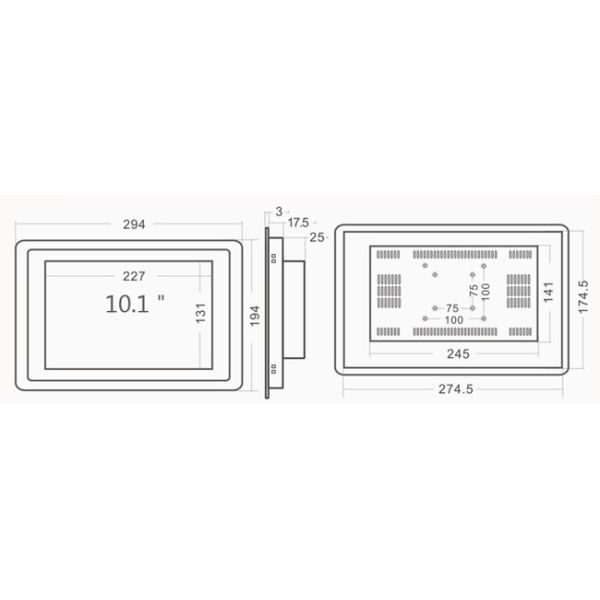 Open Frame LCD Advertising Display with capacitive touchscreen panel