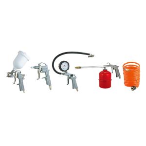 China Professional Popular Model High Quality 5 Pieces Gravity Type Air Spray Gun Kit Suction Type wholesale