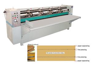 Creasing / Slitting Corrugated Carton Box Making Machine , Cardboard Box Maker
