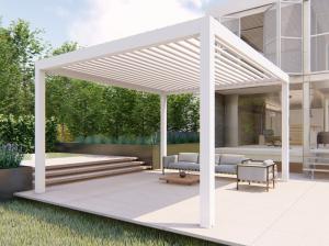 China 2.5mm Automatic Insulated Aluminum Pergola With Open Roof wholesale