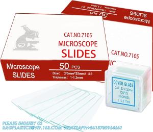 China Microscope Slides And Covers, 100 Slides(1&quot; X 3&quot;), 100 Coverslips(0.87&quot; X 0.87&quot;) Blank Glass Slides For Microscope wholesale