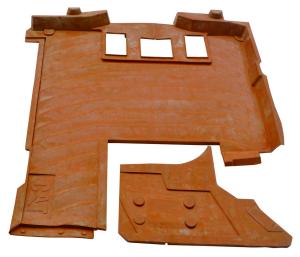 Stable Red Car Erpillar E320B Cab Floor Mat