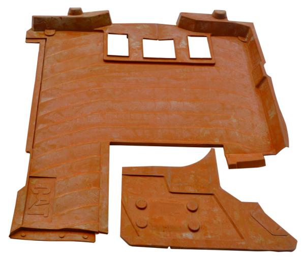 Quality Stable Red Car Erpillar E320B Cab Floor Mat for sale