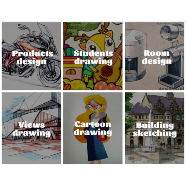 3.2mm Writing Width Office Stationery Products Watercolor Paint Pens