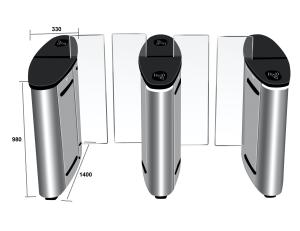 0.2S Fingerprint Turnstile Access Control Facial Recognition Turnstile