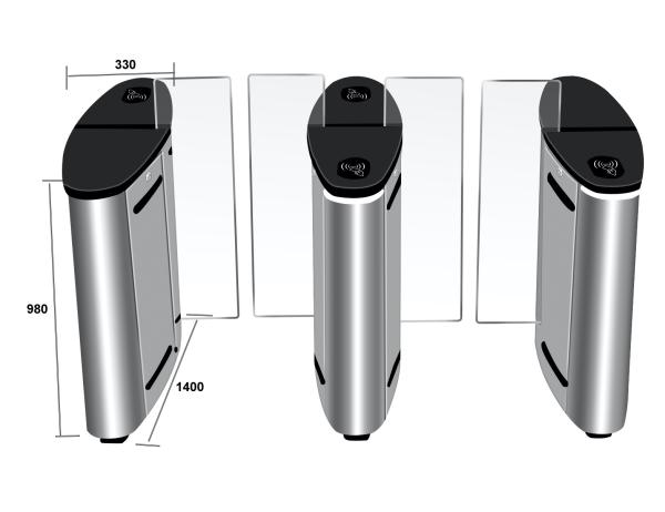 Quality 0.2S Fingerprint Turnstile Access Control Facial Recognition Turnstile for sale