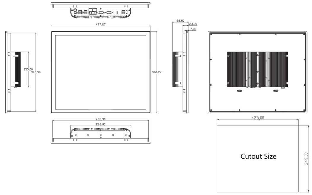 Fanless Embedded Touch PC