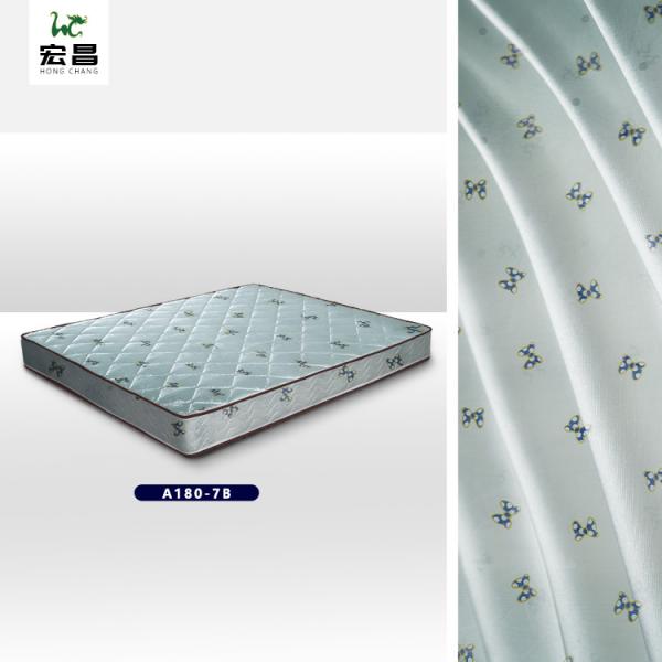 Quality RoHS 80gsm Mattress Quilting Fabric Color Pattern On White Background for sale