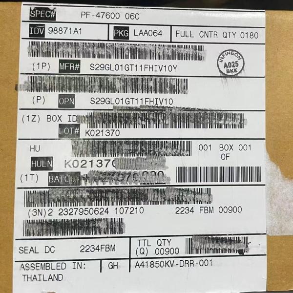 Quality 1gbit EEPROM Memory S29GL01GT11FHIV10 Parallel 64FBGA IC Flash for sale