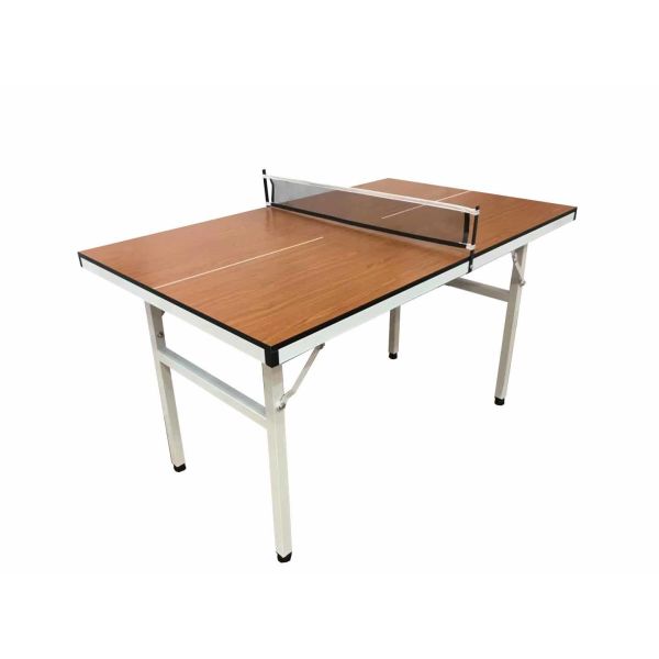 Children Ping Pong Table Multi Function Foldable Wooden Natural Color For Playing And Homework