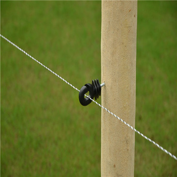 Customized Plastic Electric Fence Screw In Insulators High Durability