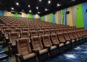 China Anti Rust Public Theater Seating Movie Theater Furniture With Plastic Cup Holder wholesale