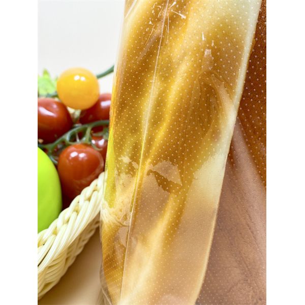 Customized Recyclable Vegetable Bread Bag Breathable Micro Perforated Bag for Fresh Food