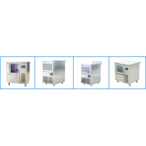 Milk Tea Shop Small Ice Making Machine Self Cleaning System 27 * 27 * 31In