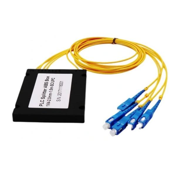 Quality PLC Splitter Fiber Optic Connector SC/LC/FC/ST APC UPC PC Type ABS Box for sale