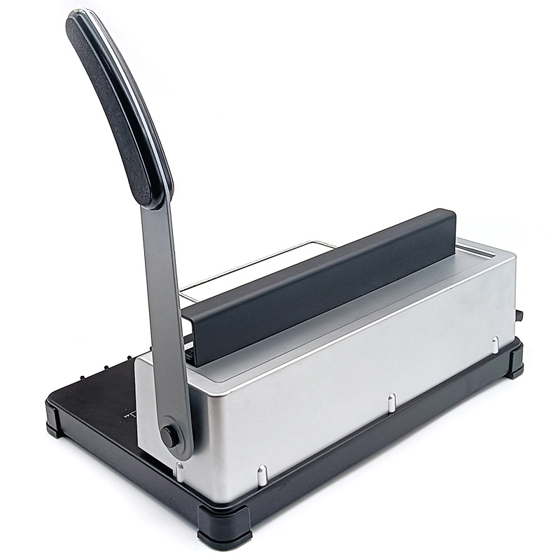 Manual Comb Binding Machine for Heavy Duty Spiral Coil Binding 34 Hole Iron Ring Usage