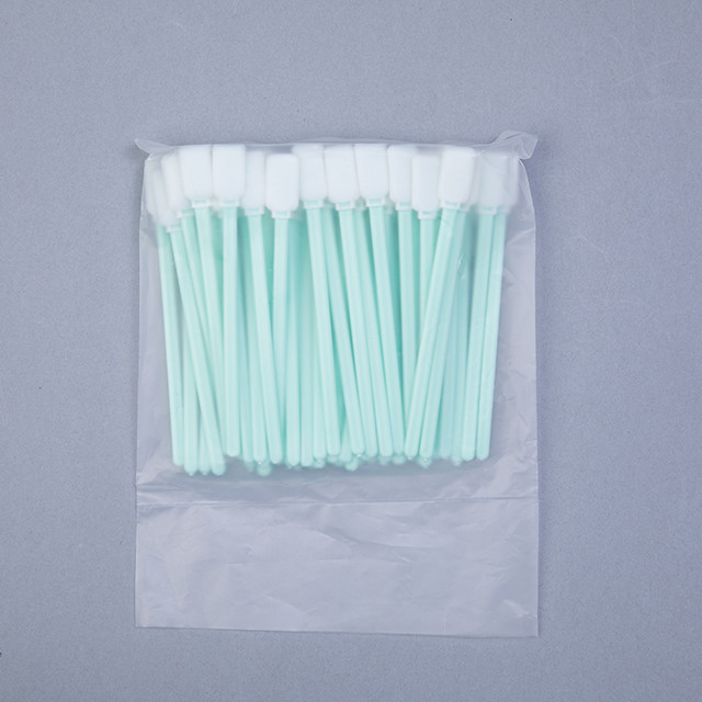 No Lint Super Absorption Sponge Tipped Swab 125mm For Printer