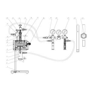 500w Drilling Fluid Testing Equipment Hthp Differential Sticking Tester