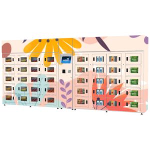 China 24 Hours Refrigerated Locker Self Service Smart Cabinet Transparent wholesale