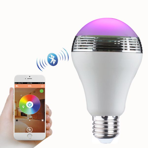 Multicolored Bluetooth Music Light Bulb Clear And Big Sound Energy Efficient