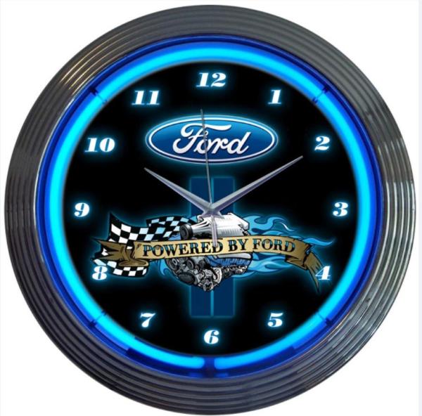 Quality Pontiac Neon Light Clocks Input AC110 Neon Wall Clock Digital for sale