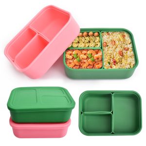 China Shatterproof Harmless Silicone Lunch Containers , Microwaveable Silicone Storage Box wholesale