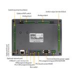 Industrial Automation Digital 24DI 20DO PLC HMI Combo Programmable Logic