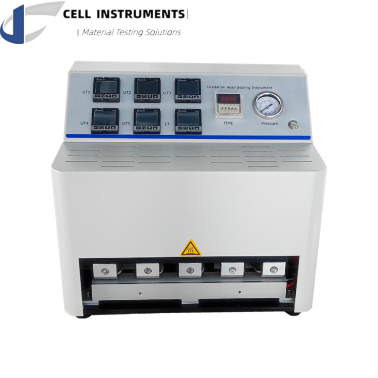 Advanced Gradient Heat Sealable Pet Film Heat Sealing Analyzer ASTM F2029 Lab Heat Seal Tester For Plastic Barrier Film