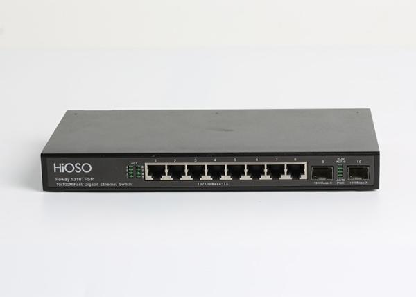Quality Managed Or Non Managed 8 100M TP 2 1000M SFP Ports Ethernet Access Switch for sale