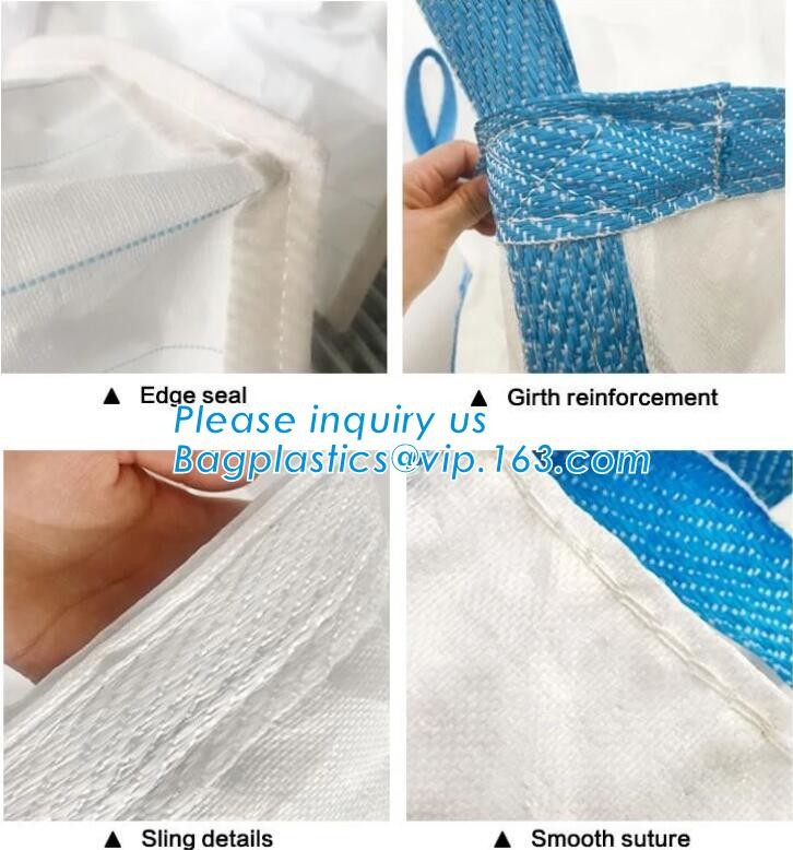 customizable PP u-panel baffle big bag /coated white woven PP jumbo bag/ventilated 4 panel baffle bag/all colors availab