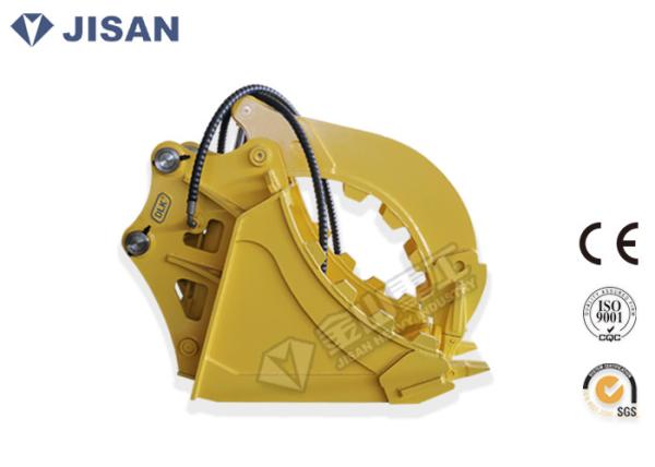 Quality Stone Excavator Grapple Bucket Fixed Type Hydraulic Power High Strength Steel Grab for sale