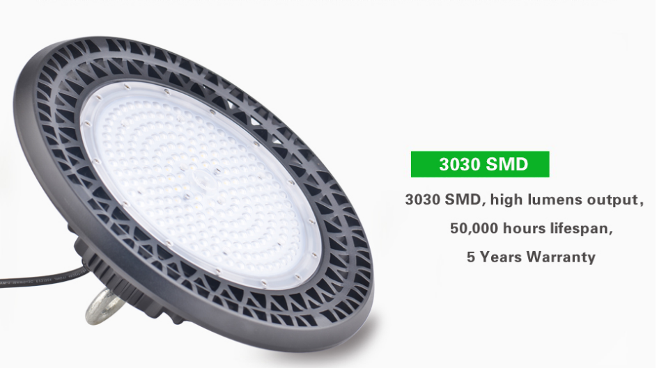 100w 150w Led Ufo High Bay Light High Brightness Efficient Cooling Structure