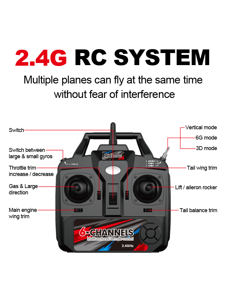 Electric Power Source A550 Four Channels Mini Size Aerobatic Flying 3d 6g Rc Airplane Toys Rtf 10mins Playing Time