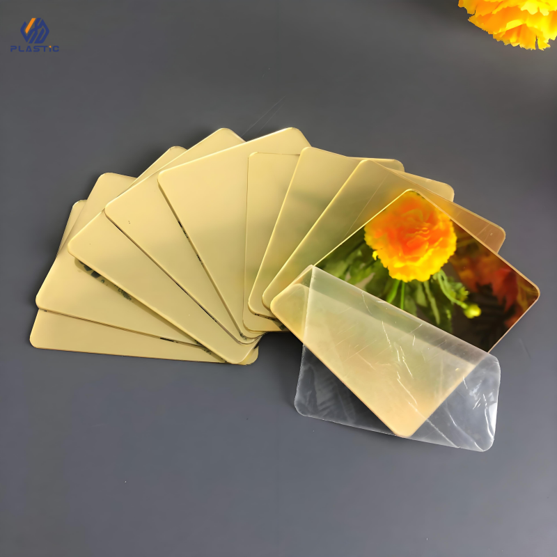 Rose Gold Cast Acrylic Mirror Sheet Perfect Choice For Easy Cutting In Signage Display And Interior Design