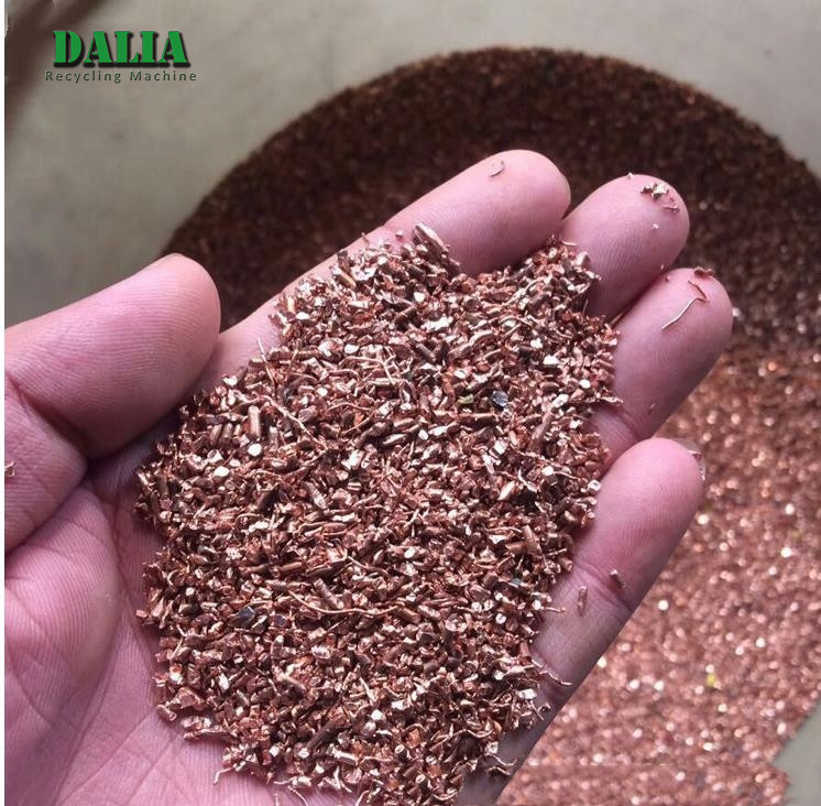 Automobile Circuits Scrap Copper Wire Recycling Machine Automatic Vibration Control