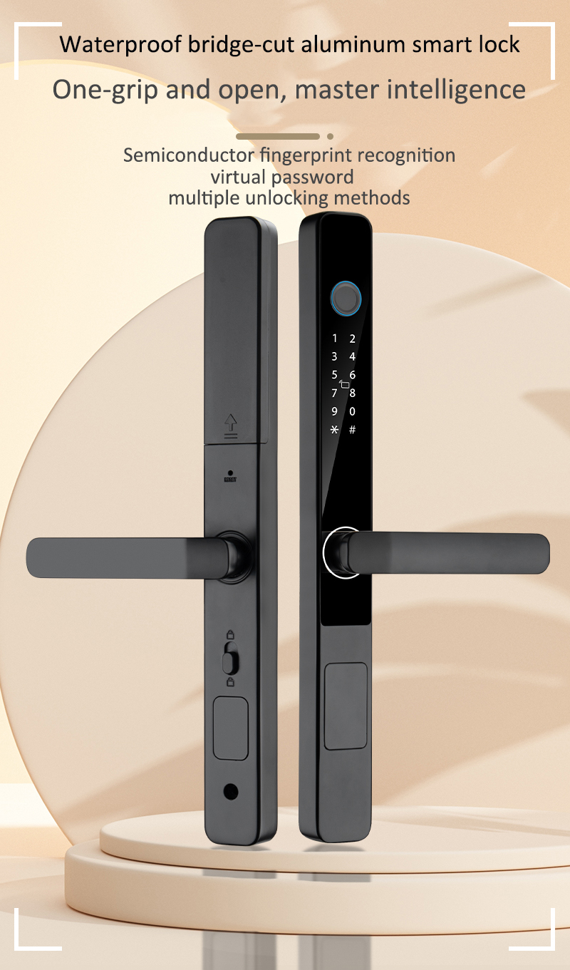 3kg App Controlled Front Door Lock Ttlock Smart Lock Aluminium Door