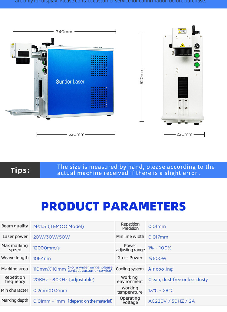 Portable Split Laser Marking Machine Fiber Laser Engraving Machine For Jewelry