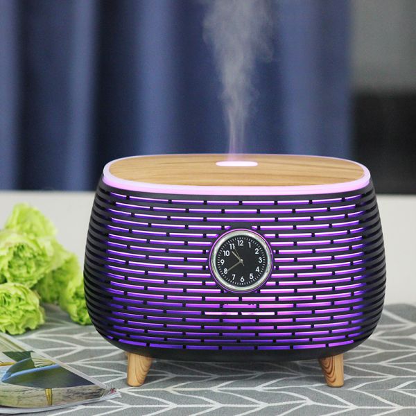 Intelligent Smart Multifunctional Essential Oil Aroma Diffuser with Time Clock Display and Music Play for Home Office Spa Yoga