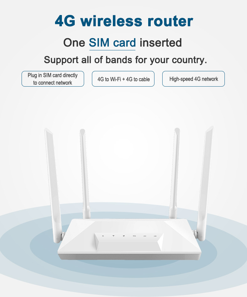 300mbps Wireless 4g Cpe Router CAT4 Mobile Wifi Hotspot With SIM Slot